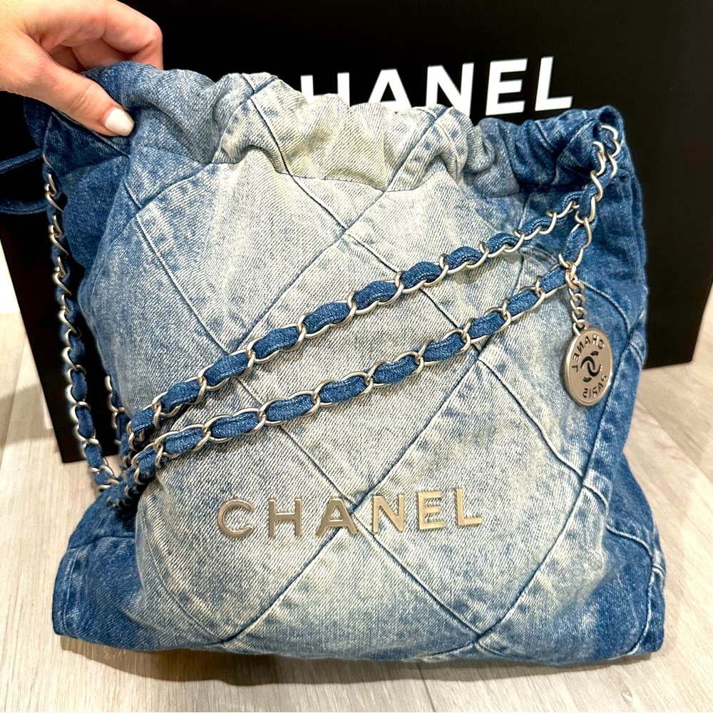 Chanel 22 Denim Hobo - NWT